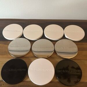 Bath and Body Works Candle Lids Mixed Colors Replacement Lids Lot of 10